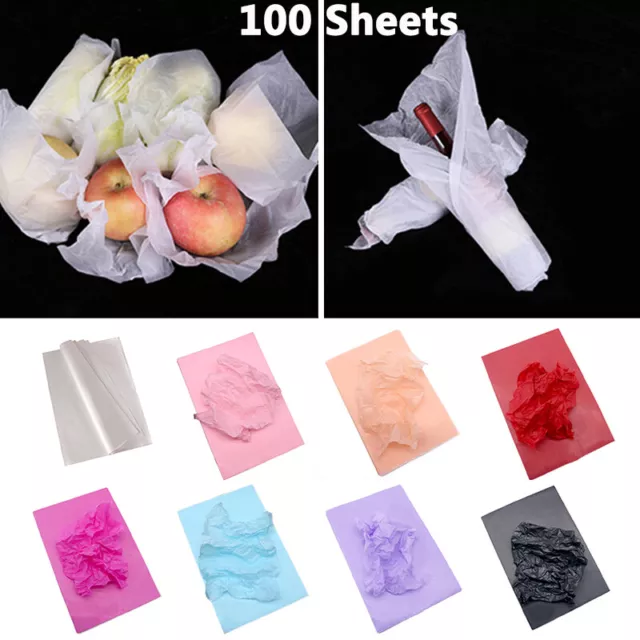 50pcs feuilles de papier de soie papier d'emballage cadeau