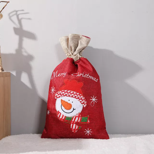 1PC Weihnachten Kordelzug Geschenk Beutel Candy Tasche Säcke Wickel Aufbewahrung