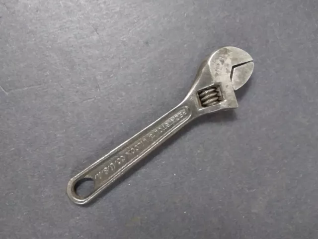 Vintage Peck Stow & Wilcox Co. Pexto 4" Adjustable Wrench