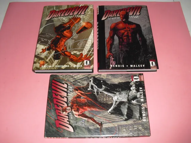 Daredevil The Man without Fear vol 1 2 3 Hardcover all 1st print & GREAT! Marvel