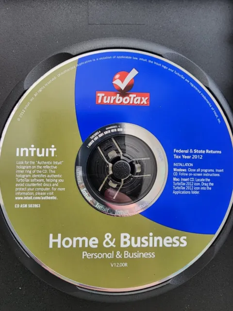 2012 Intuit TurboTax Home and Business