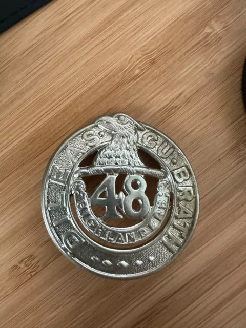 48th Highlanders of Canada Cap Badge Wartime