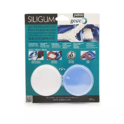 Pébéo - Gédéo Siligum 300 G - Pâte Siligum Spécial Création de Moule - Pâte à...