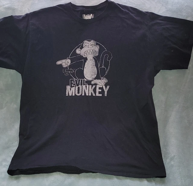 Family Guy Evil Monkey T Shirt Mens Licensed Cartoon Merchandise Black Size L Family Guy Evil Monkey T Shirt Mens Licensed Cartoon Merchandise Black Size L