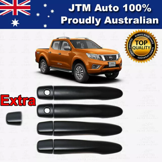 MATT Black Door Handle Cover Protector For Nissan Navara NP300 D23 2014-2021