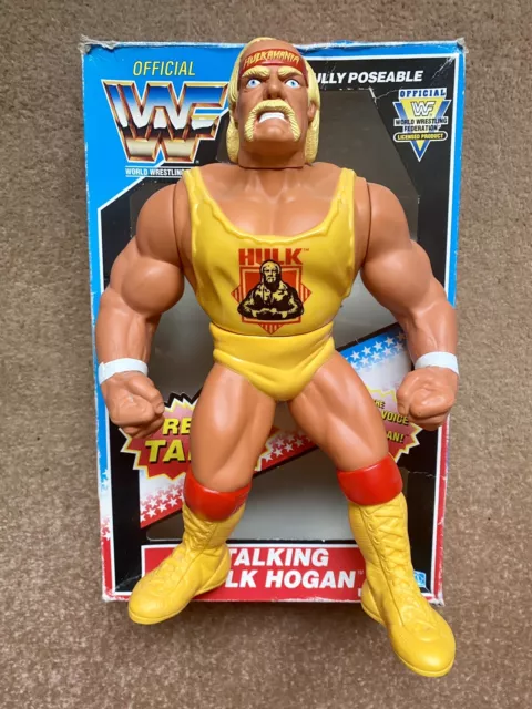 Vintage WWE WWF 1990 Hasbro 12" Talking Hulk Hogan With Box