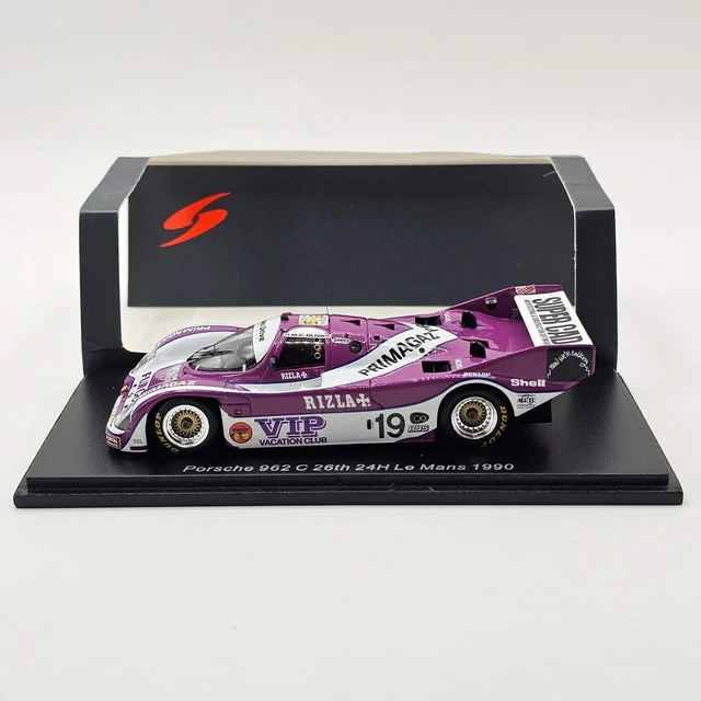 Miniature Porsche 962 1989 1/43 Spark C No.7 Joest Racing Blaupunkt 24h Le Mans - Voiture Miniature Porsche 962 1989 1/43 Spark C No.7 Joest Racing Blaupunkt 24h Le Mans - Voiture