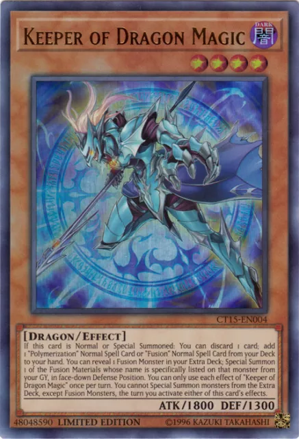 Yugioh! Keeper of Dragon Magic - CT15-EN004 - Ultra Rare - Limited Edition Near