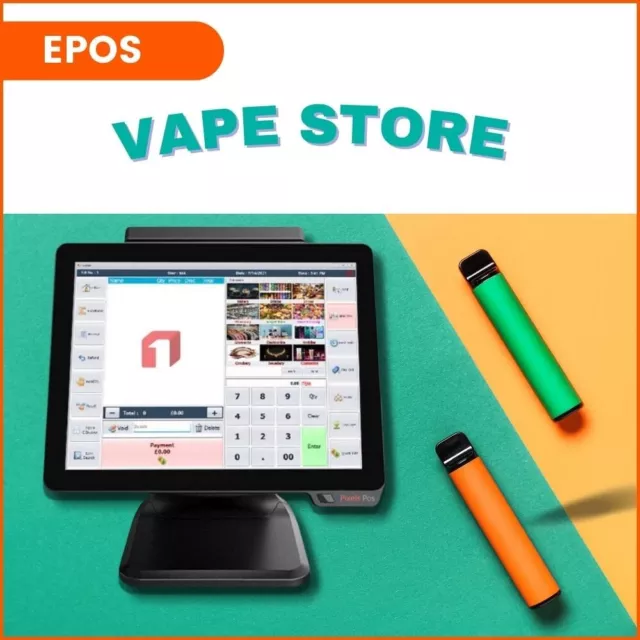 EPOS till  Software for Vape  shop , Touchscreen Supported