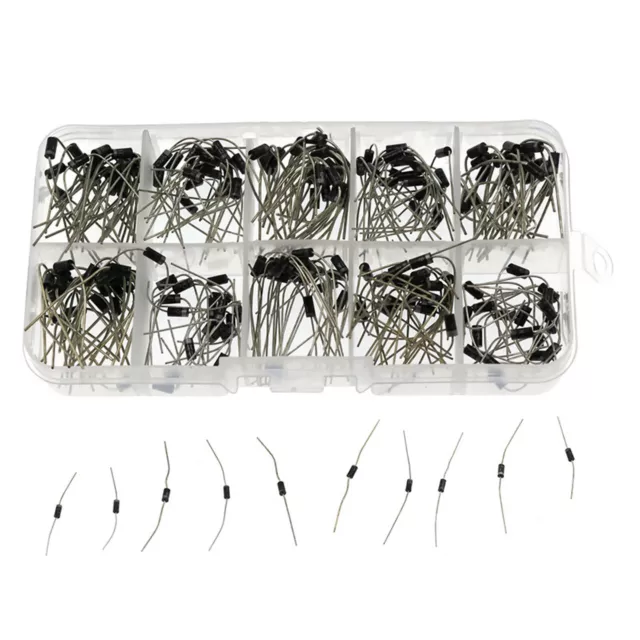 200 PACK 10 value rectifier diode schottky 1N4001-1N5819 assortment kit