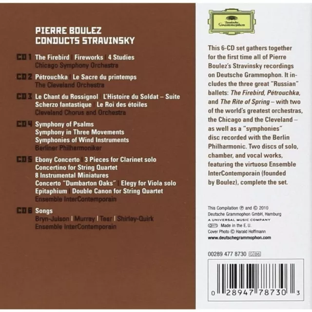Pierre Boulez Conducts Stravinsky (6 CD, Compilation) 2