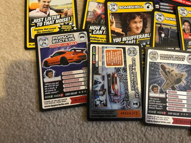 40 Different Top Gear Turbo Challenge Card Bundle - Includes Rare Holos 3