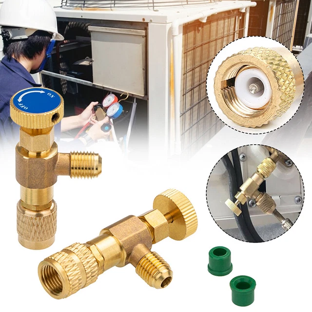 Valvola di sicurezza refrigerante aria condizionata R410A R22 1/4" adattatore rame To-xe