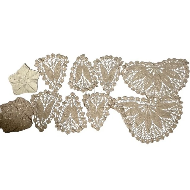 Vintage Doilies linen bundle 10 items