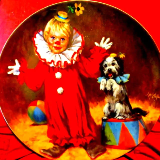 Vintage Tommy the clown plate ~By Rico International Artist John McClelland