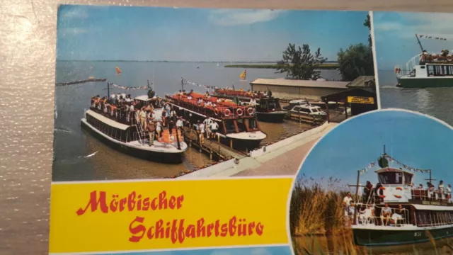 Postkarte Mörbischer Schiffahrtsbüro Halwax Mörbisch Neusiedlersee Österreich 2