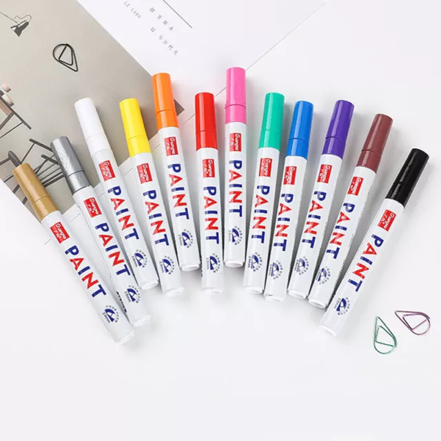 New Colorful Waterproof Permanent Paint Marker Pen Album DIY Metal Pen