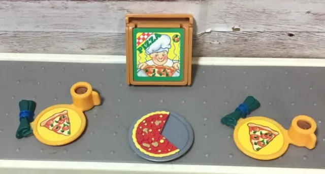 Fisher Price Loving Family Dollhouse Pizza Party Food Dinner Opens Accessories