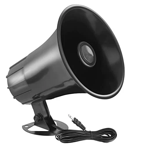 Black ABS Weather Proof PA Speaker Horn FOR CB Radio Outdoor Marine Game