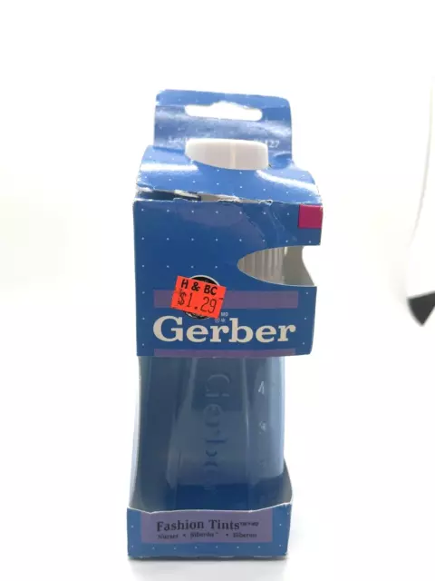 VTG Vintage 1996 Gerber Baby Bottle Fashion Tints Plastic Nurser rare