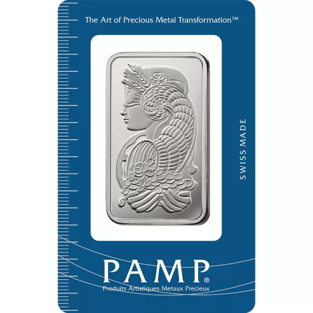 1 oz Pamp Suisse Lady Fortuna .999 Fine Silver Bar - In Assay Card - In Stock