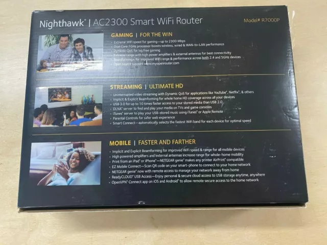 NETGEAR R7000P-100NAR Nighthawk AC2300 2 Band Wi-Fi Router 2