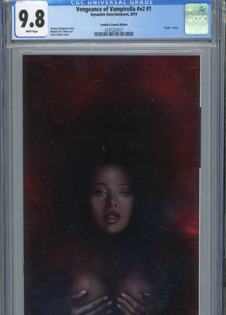 Vengeance Of Vampirella V2 #1 Mt 9.8 Cgc White Pages Virgin Cohen Cover Frankies