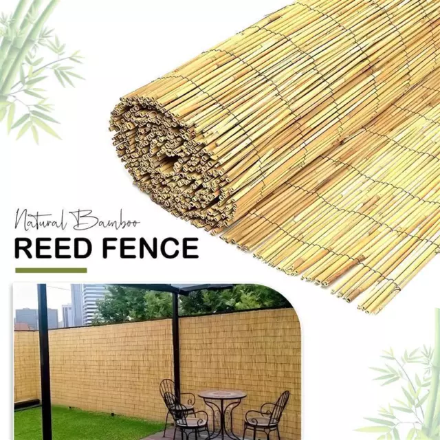 Bamboo cane Screening Roll Natural Fence Panel Quality Fencing Garden Outdoor
