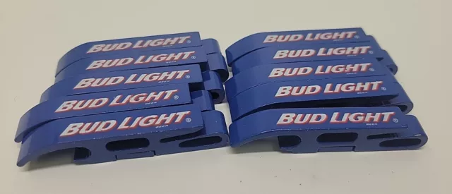 10 Bud Light Magnetic Bottle Opener / Key Ring Aluminum