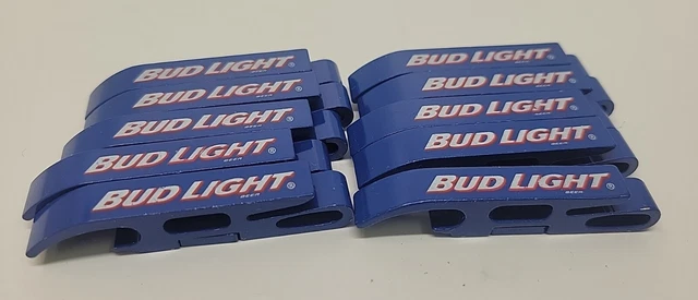 10 Bud Light Magnetic Bottle Opener / Key Ring Aluminum