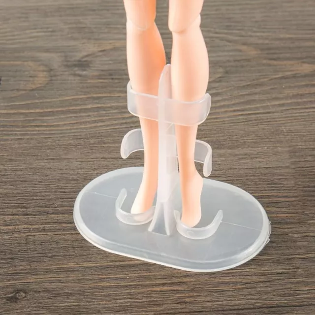 PVC 1/6 Doll Display Stand Model Display Transparent Leg Support  Girls