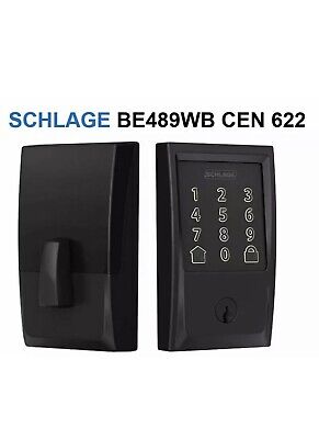 Schlage Encode BE489WB CEN 622 Smart Wifi Door Lock, Matte Black