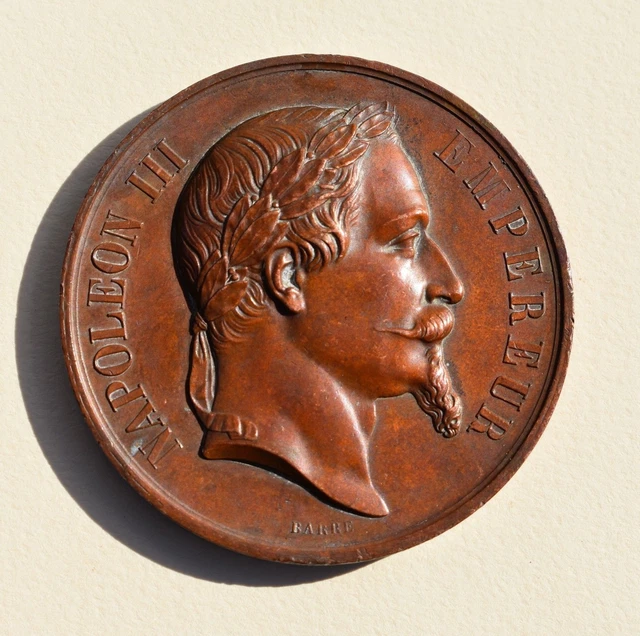 Ancienne Médaille En Cuivre Du Ministère De L’Agriculture Et Du Commerce – Collection Française