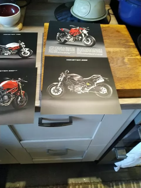 DUCATI MONSTER Motorcycle Range Sales Brochure 2012 #91750015A Multi Lingual