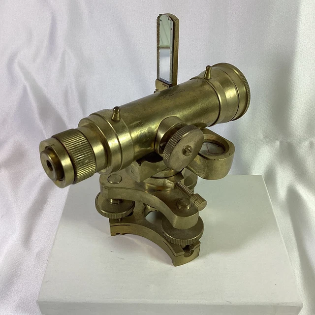 Nautical Gift Set – Miniature Telescope, Theodolite, Telegraph, Sextant, Compass Key – Brass/Glass, Handmade