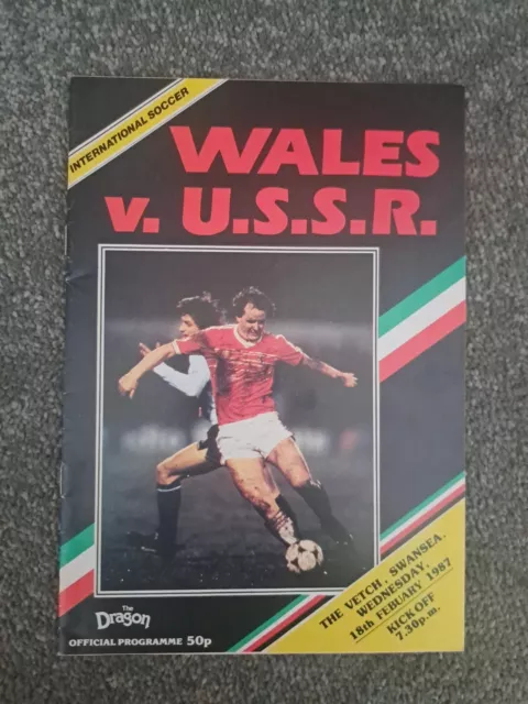 Wales V Ussr 1987 International