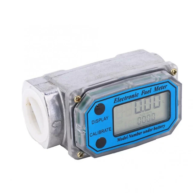 Fuel Flow Led Meter Turbine Flowmeter Check Digital Diesel Gasoline Liquid Meter