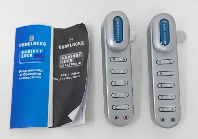 Set Of 2 Codelocks KitLock Coded Cabinet Lock