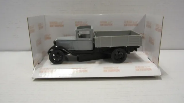 Automodell 1:43, LKW, GAZ-AA, USSR, Nasch Avtoprom, OVP, Grau.