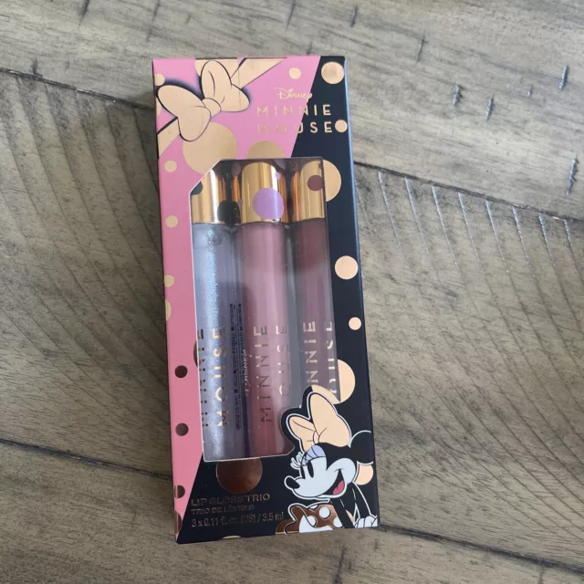 Revolution Beauty X Disney Minnie Mouse Lip Gloss Trio NIB