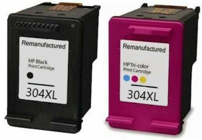 Refilled Ink For HP 304 XL Black And HP 304XL Colour Ink Cartridges