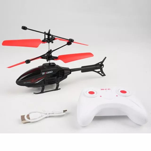 Black RC Helicopters Plastic Gesture Control Helicopter  Kids Adults