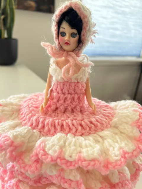 Knitted Toilet Roll Holder TWO COLOUR 54 OFF