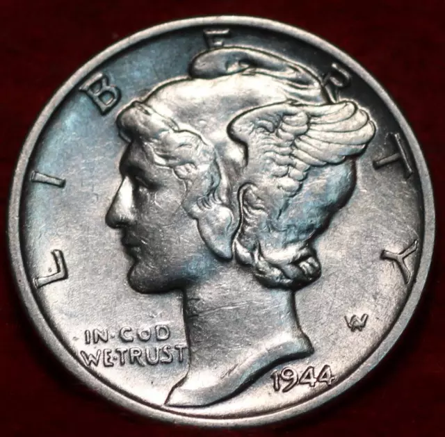 Uncirculated 1944-D Denver Mint Silver Mercury Dime