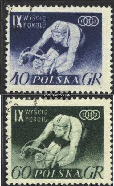 Polen 964-965 (kompl.Ausg.) gestempelt 1956 Internationale Radfernfahrt