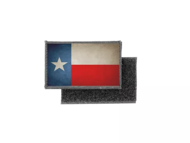 Aufnäher patch aufbügler vintage gedruckt flagge fahne usa amerika texas