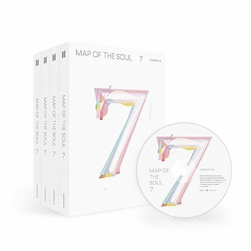 BTS MAP OF THE SOUL : 7 SET [1+2+3+4] Album + Folded Poster