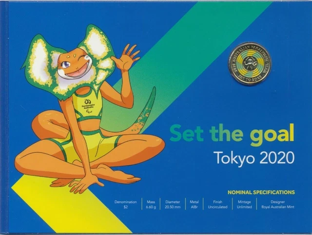 Australia: 2020 $2 Paralympic Team Tokyo in Official Pack