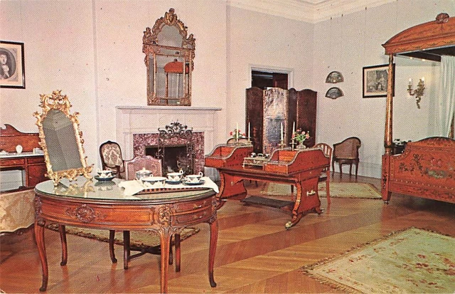 Postcard Louis XV Bedroom Biltmore House Asheville North Carolina NC