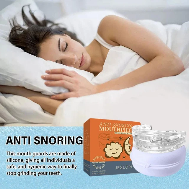 Adjustable Anti Snoring Mouth Guard Piece Anti-Snore Grinds Sleep Apnea O9W7